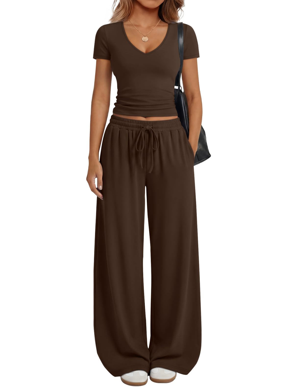 Trendy Queen 2 Piece Lounge Sets for Women Summer Outfits 2026 Fashion Two Piece Loungewear Spring Outfits Clothes