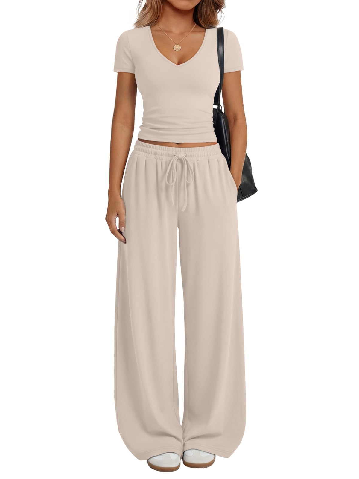 Trendy Queen 2 Piece Lounge Sets for Women Summer Outfits 2026 Fashion Two Piece Loungewear Spring Outfits Clothes