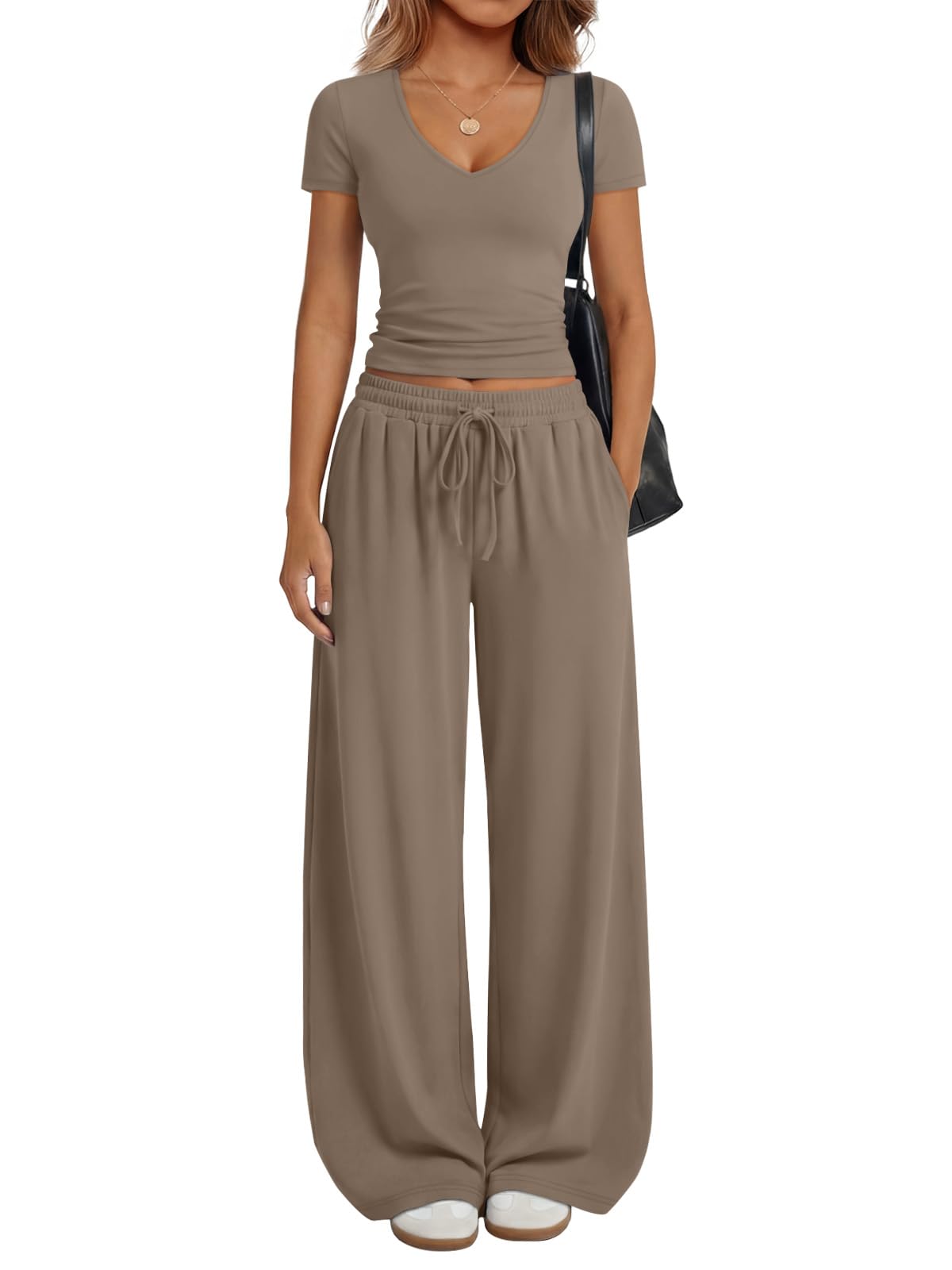 Trendy Queen 2 Piece Lounge Sets for Women Summer Outfits 2026 Fashion Two Piece Loungewear Spring Outfits Clothes