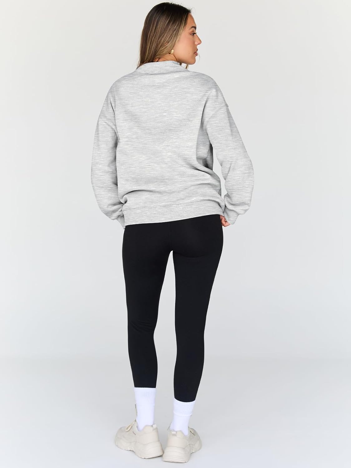 Trendy Queen Womens Oversized Sweatshirts Mock Neck Pullover Long Sleeve Tops Fall Fashion Outfits 2026 Clothes