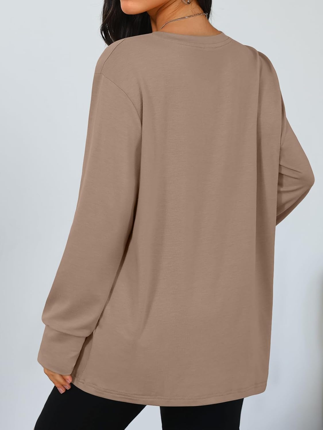 Trendy Queen Womens Oversized T Shirts Fall Thumb Hole Long Sleeve Workout Tops Fashion Plus Size Gym Loose Y2k Tunic Tee