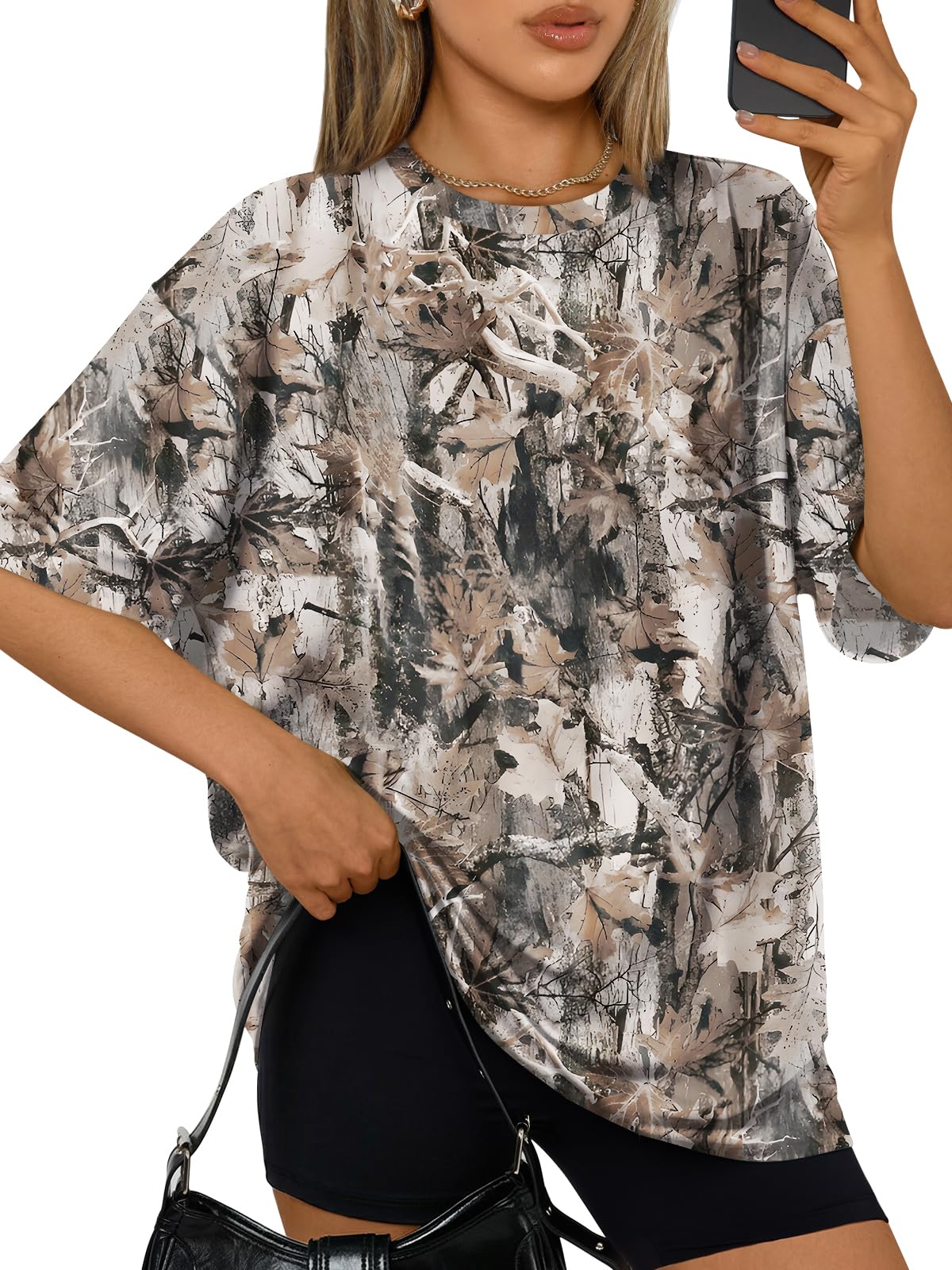 Trendy Queen Womens Oversized Summer T-Shirts Plus Size Short Sleeves Workout Tops
